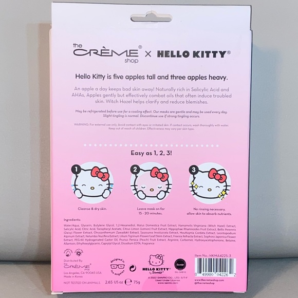 Hello Kitty Problem Solver Sheet Masks - Picture 3 of 5